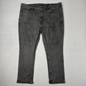 The Perfect Jean NYC Mens‎ 42x28 Blue Slim Fit Black Wash Stretch Denim
